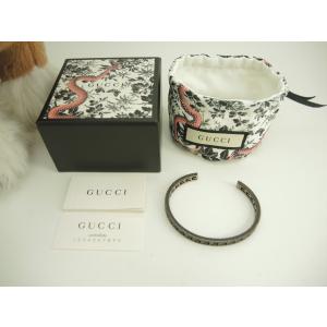 GUCCI（グッチ） バングル タイガーヘッド ストーン付AG925