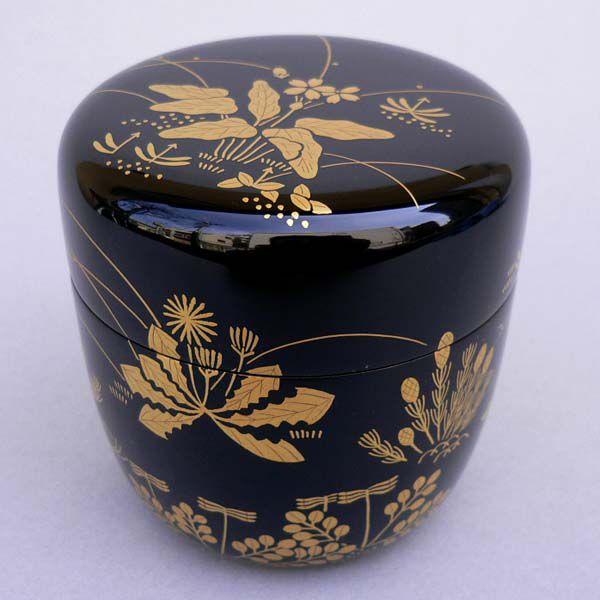 茶道具 春の野蒔絵大棗（了々斎好写 宗景作） : 茶道具春日園ヤフー店