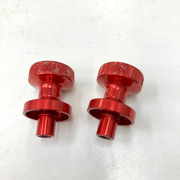 現品 アルミロッカーカバーボルトセット・レッドアルマイト : ミニ