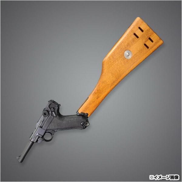 タナカ ストック ルガーP08 4、6インチ用 木製 ショートタイプ Tanaka