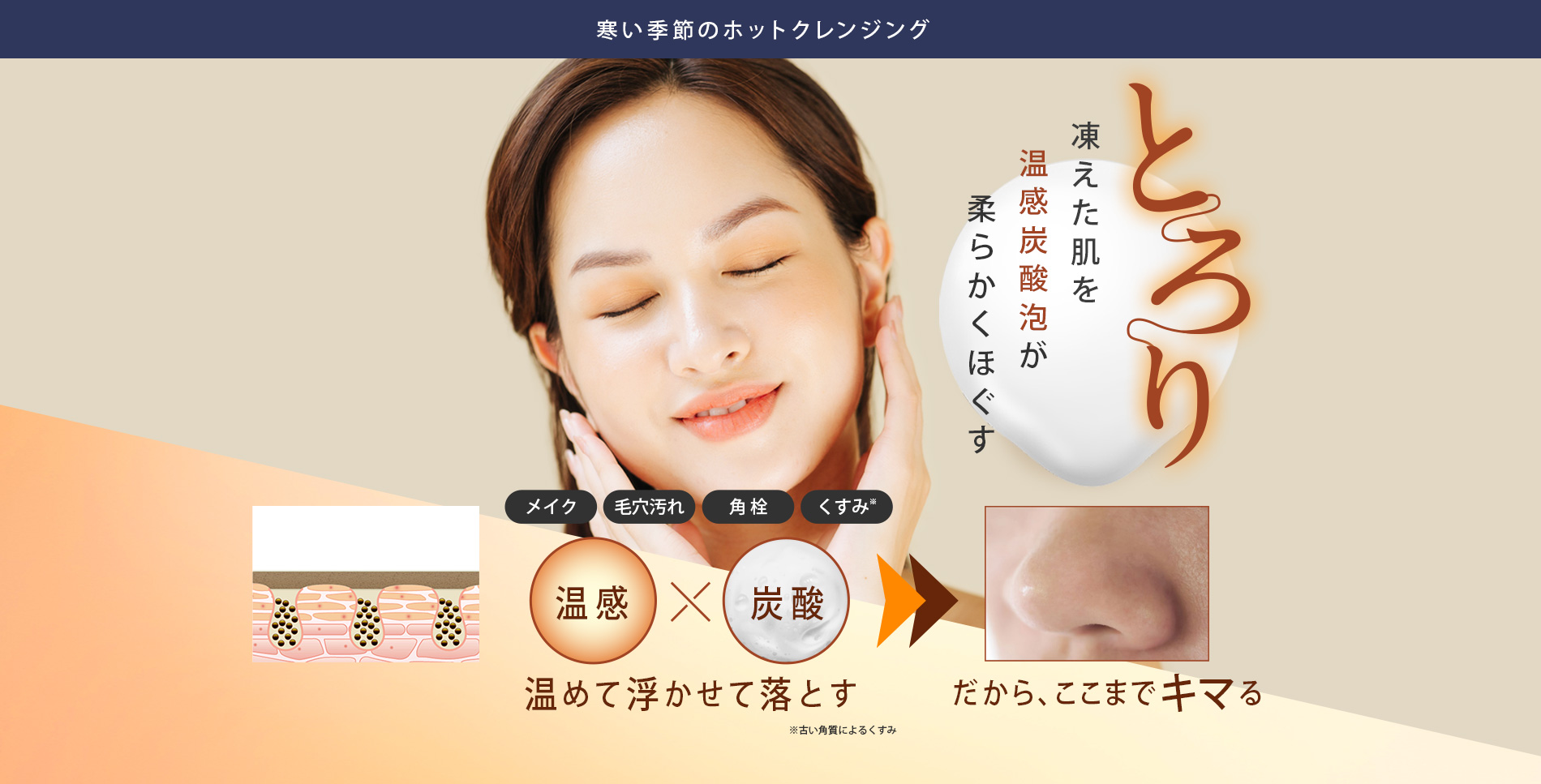 公式】肌ナチュール 炭酸ホットクレンジング