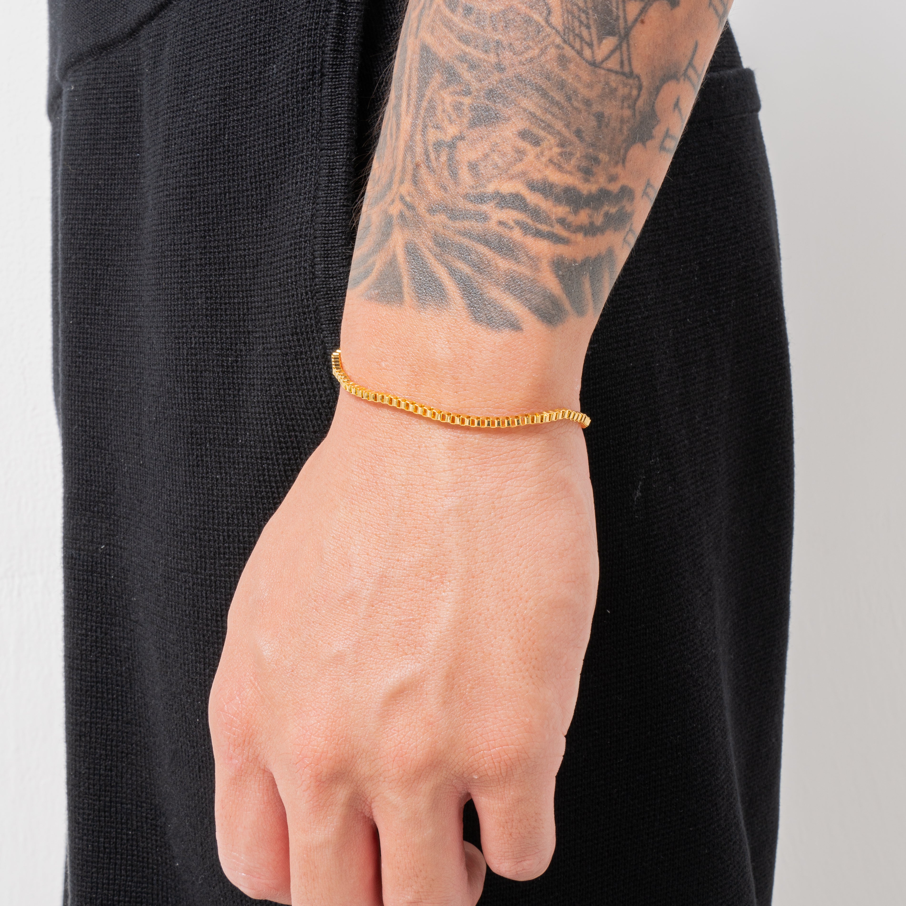 Box Chain Bracelet 2mm (Gold) – KY9 JM