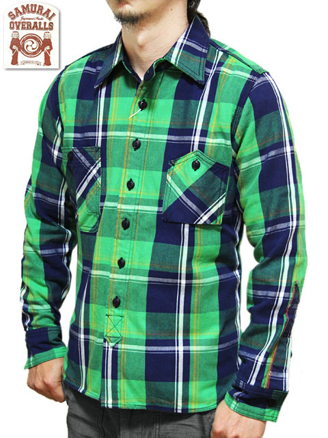 SAMURAI JEANS（サムライジーンズ） 】 インディゴセルビッチチェック