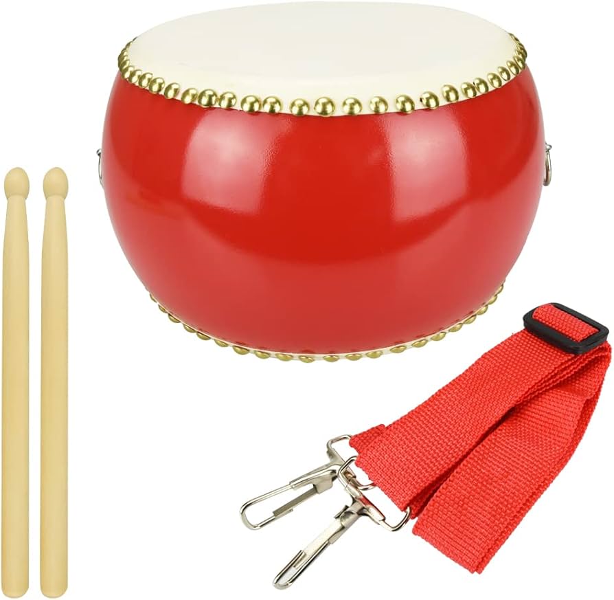 Amazon | 和太鼓セット バチ1組 ストラップ付き 叩く パーカッション