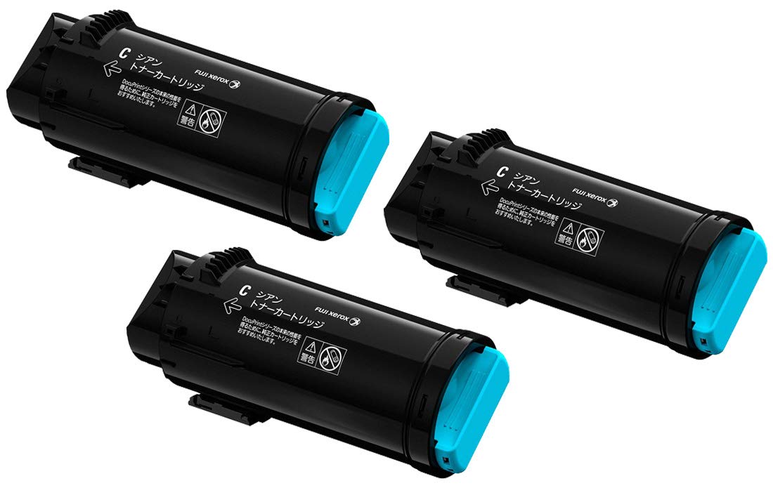 Amazon | 富士ゼロックス CT203335 トナーカートリッジ シアン 純正 3