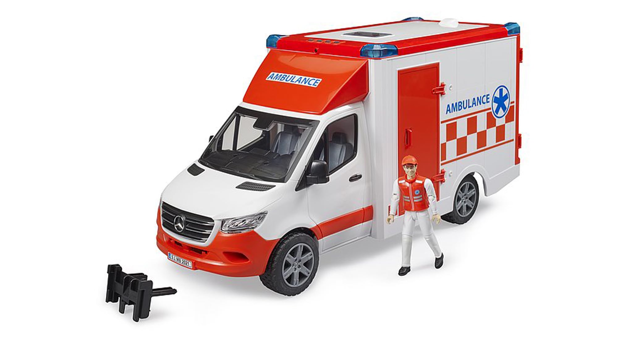 Amazon.co.jp: bruder ブルーダー MB 救急車（フィギュア付き