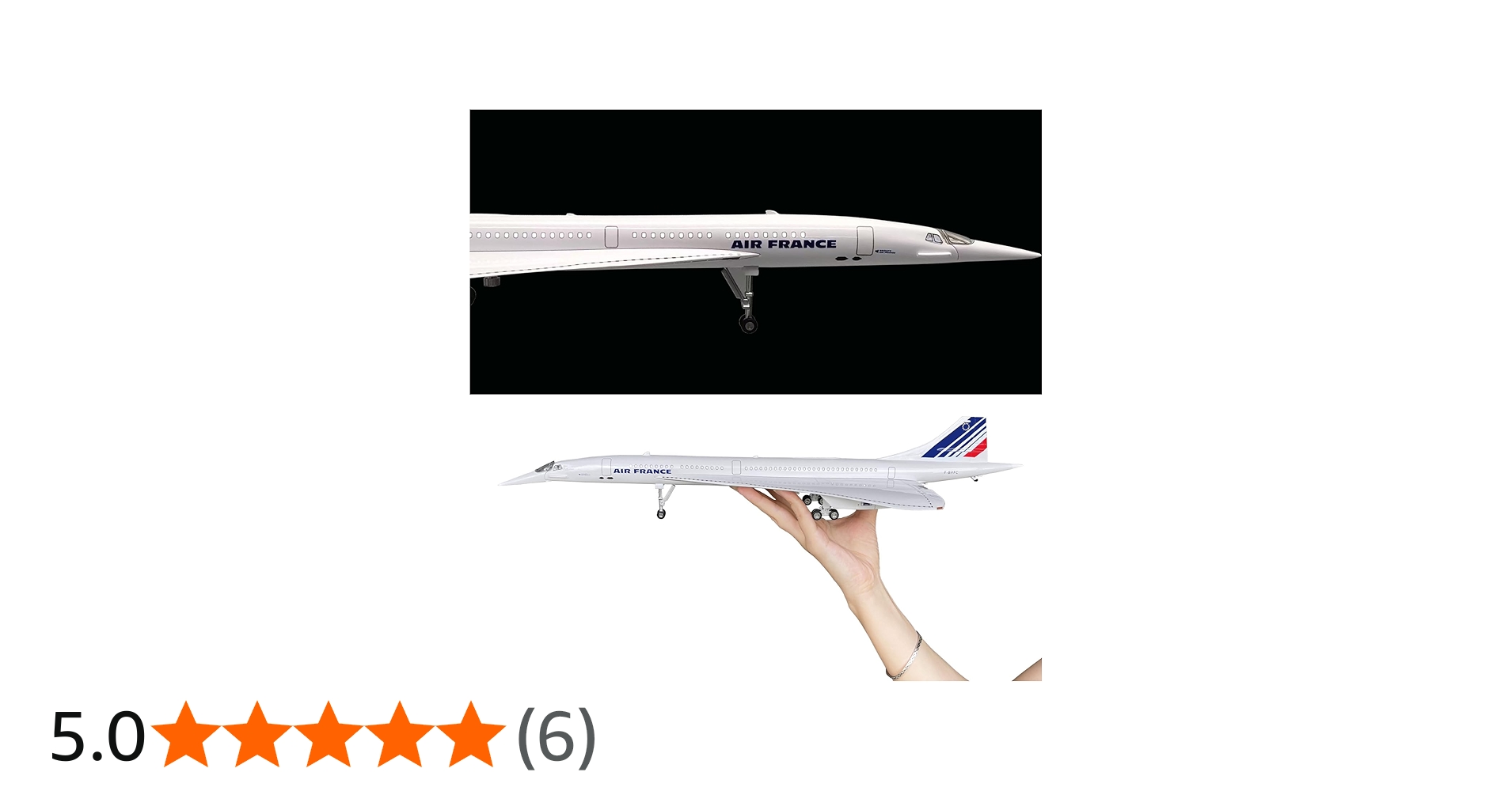 Amazon.co.jp: 1/125スケール コンコルド模型飛行機 - エールフランス