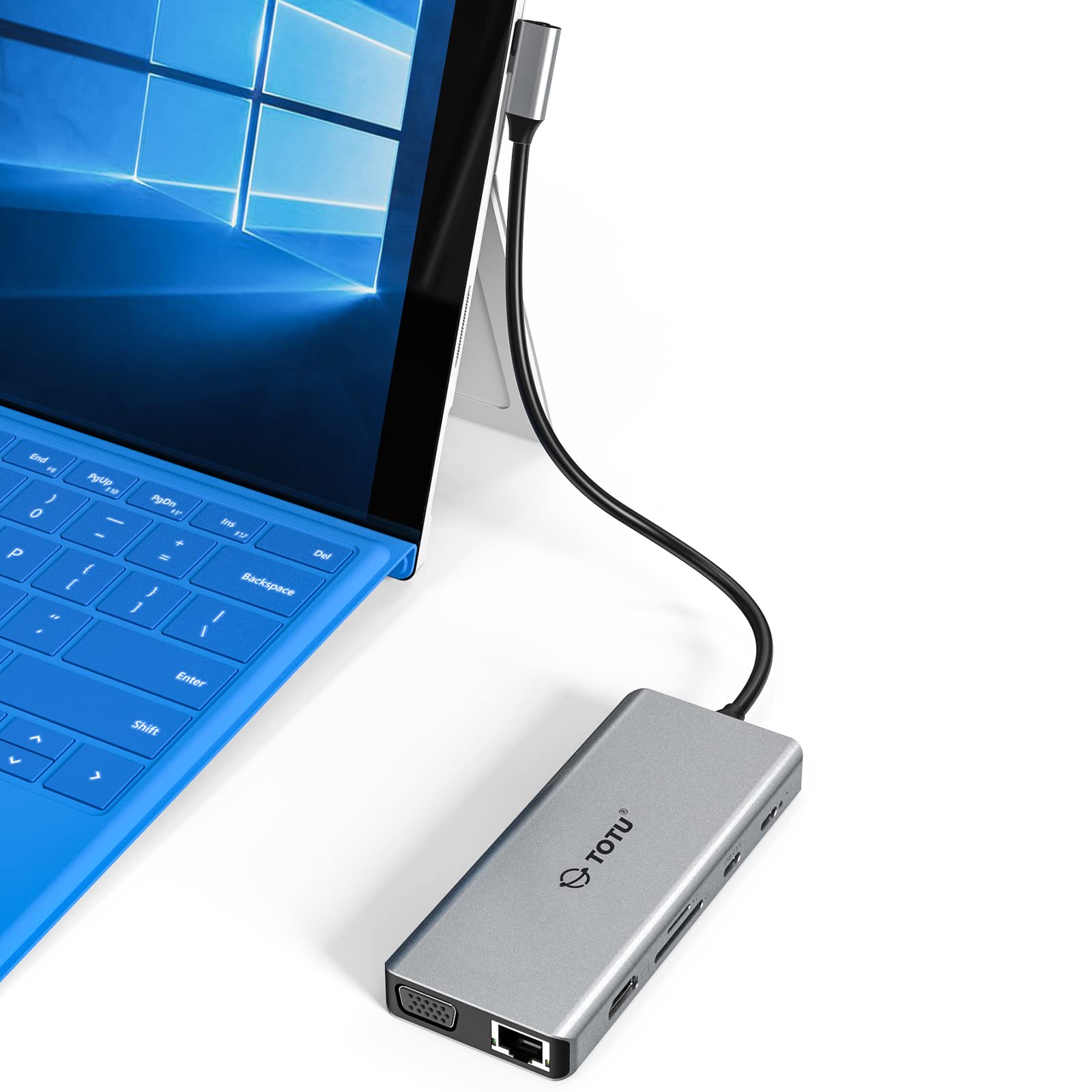 Amazon.com: Docking Station, USB C Hub, TOTU 12 in 1 Surface Pro