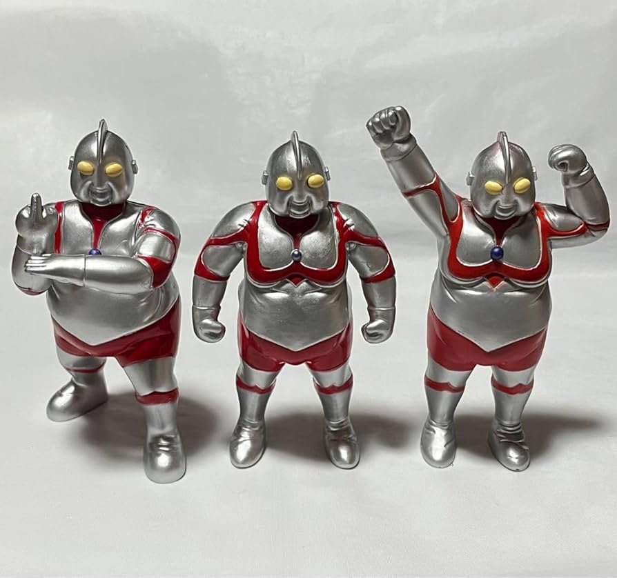 Amazon.co.jp: デブトラマン ファットラマン フィギュア3体 ぽっちゃり