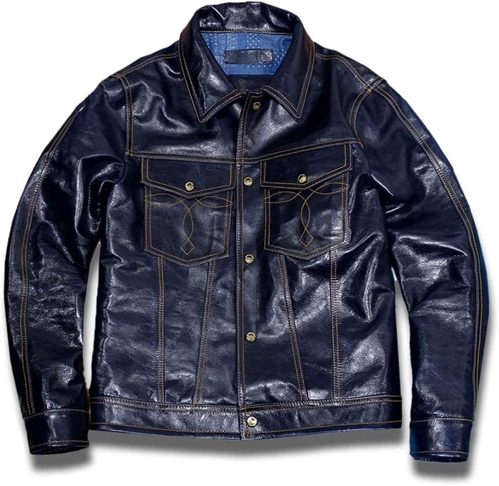 Amazon | [NA] GABRIEL 本革 メンズ 最高峰 レア インディゴ ホース