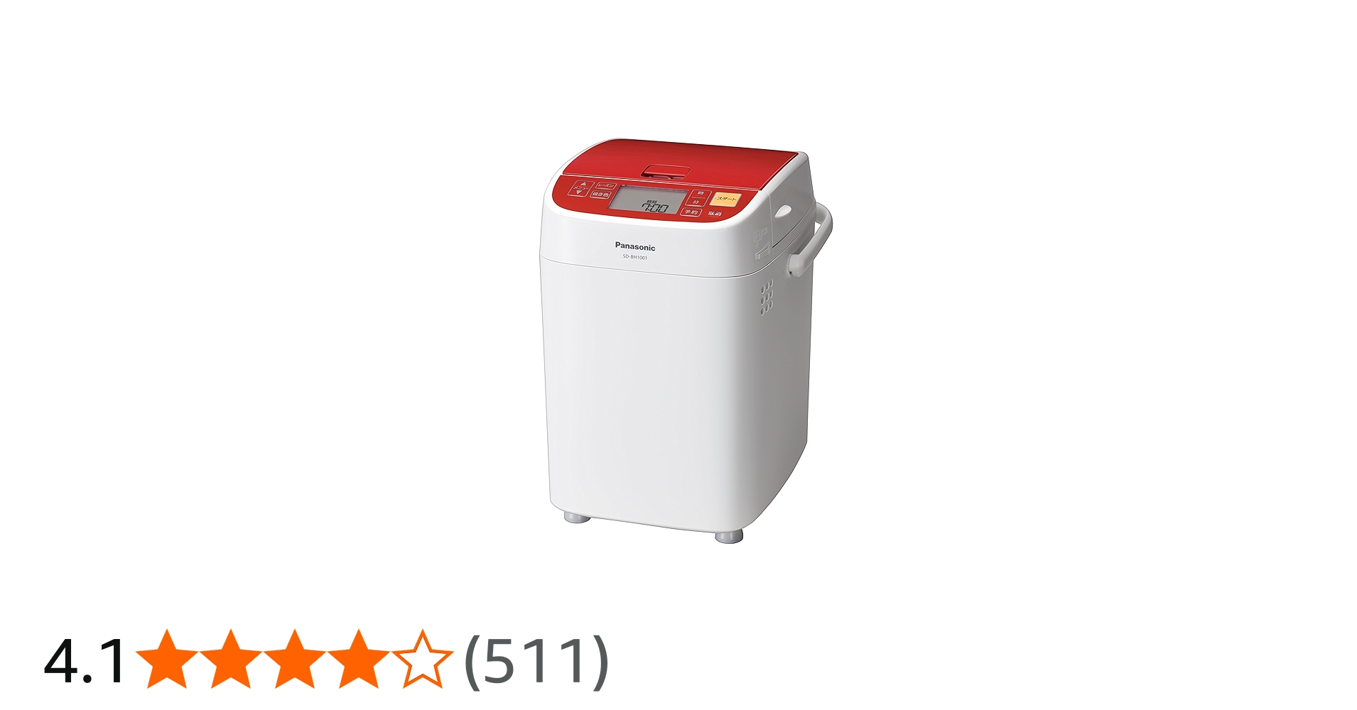 Amazon.co.jp: パナソニック ホームベーカリー 1斤タイプ レッド SD