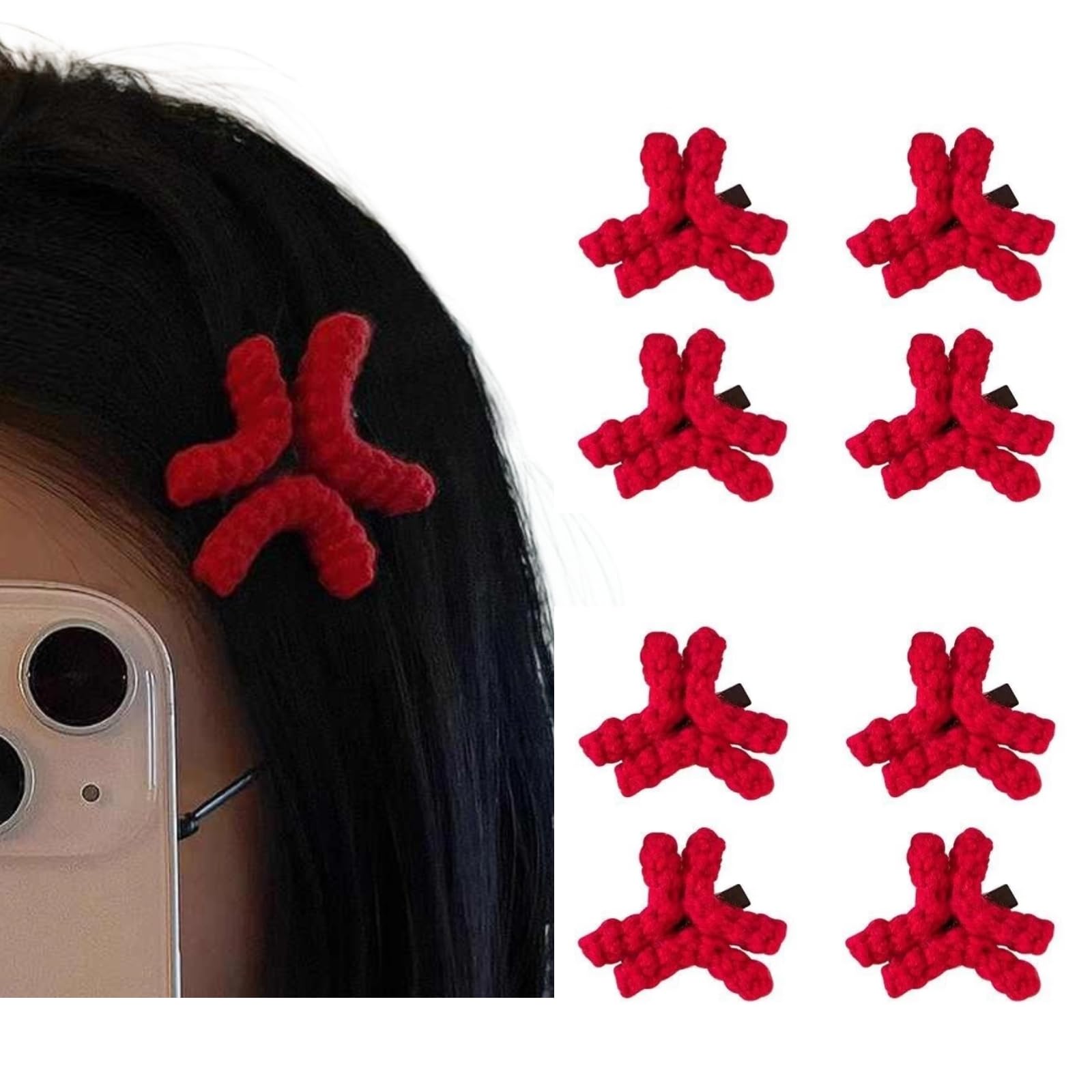 Amazon.com : Cute Hair Clips Angry 4/8 Pack Cartoon Comic