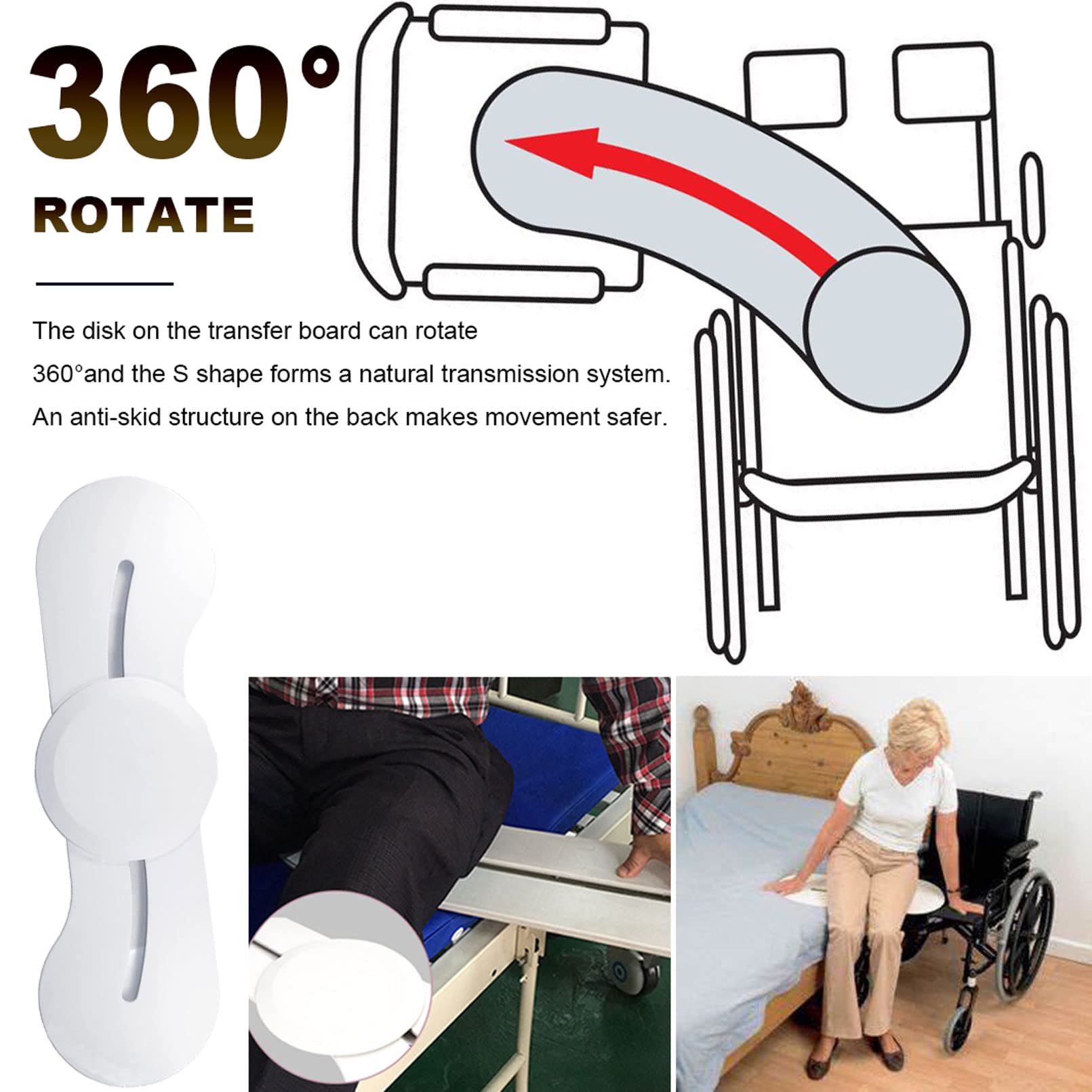 Amazon.co.jp: 車椅子移乗用スライドボード 車椅子利用者用移乗ボード