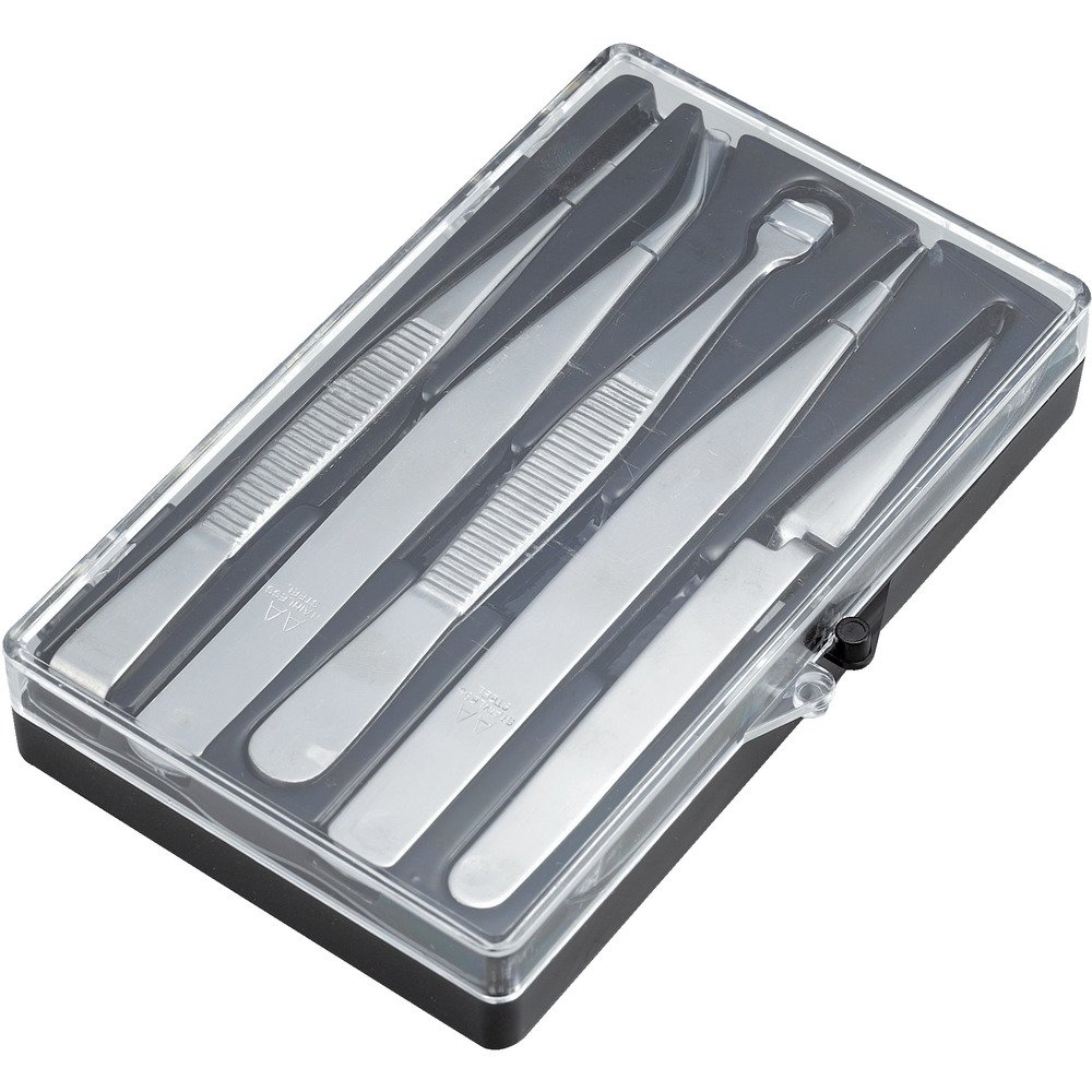 Amazon | トラスコ中山(TRUSCO) ステンレス製ピンセット 5本組セット