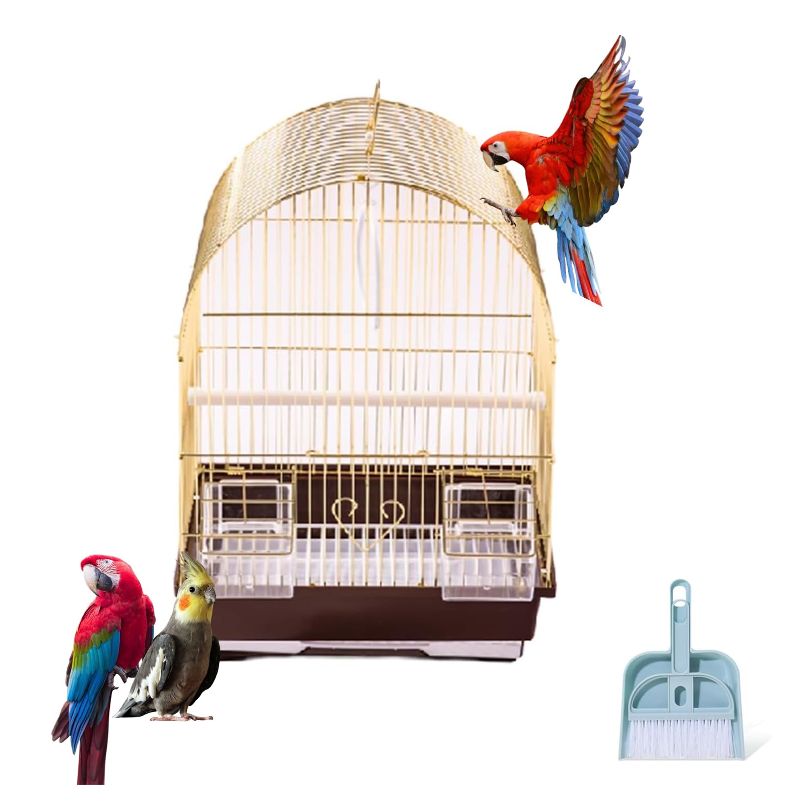 Amazon | SASATO 鳥かご 鳥ケージ 鳥籠 鳥小屋 バードケージ 金属製