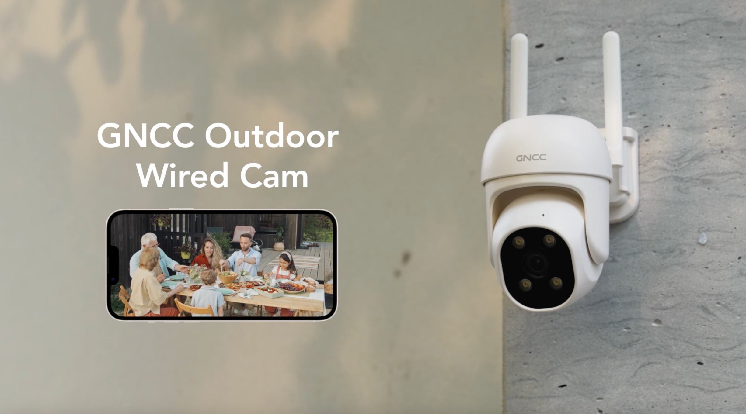 Amazon.com : GNCC Security Camera Outdoor, 355° PTZ Camera for