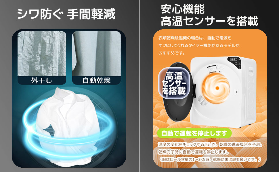 Amazon | SENTERN 衣類乾燥機 4KG 工事不要 小型乾燥機 コンパクト