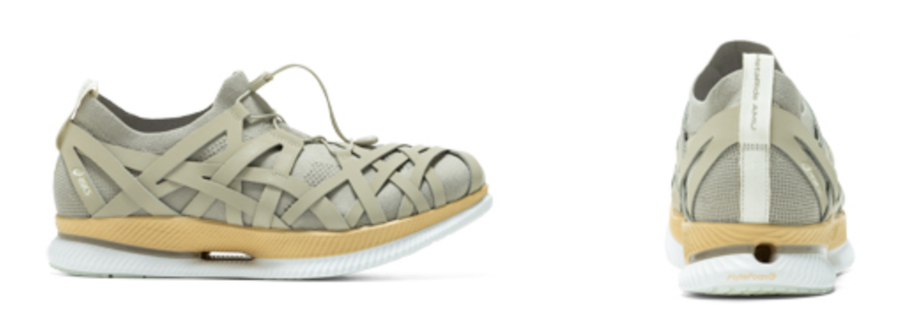 アシックス×隈研吾によるランニングシューズ「METARIDE™ AMU」にサハラ