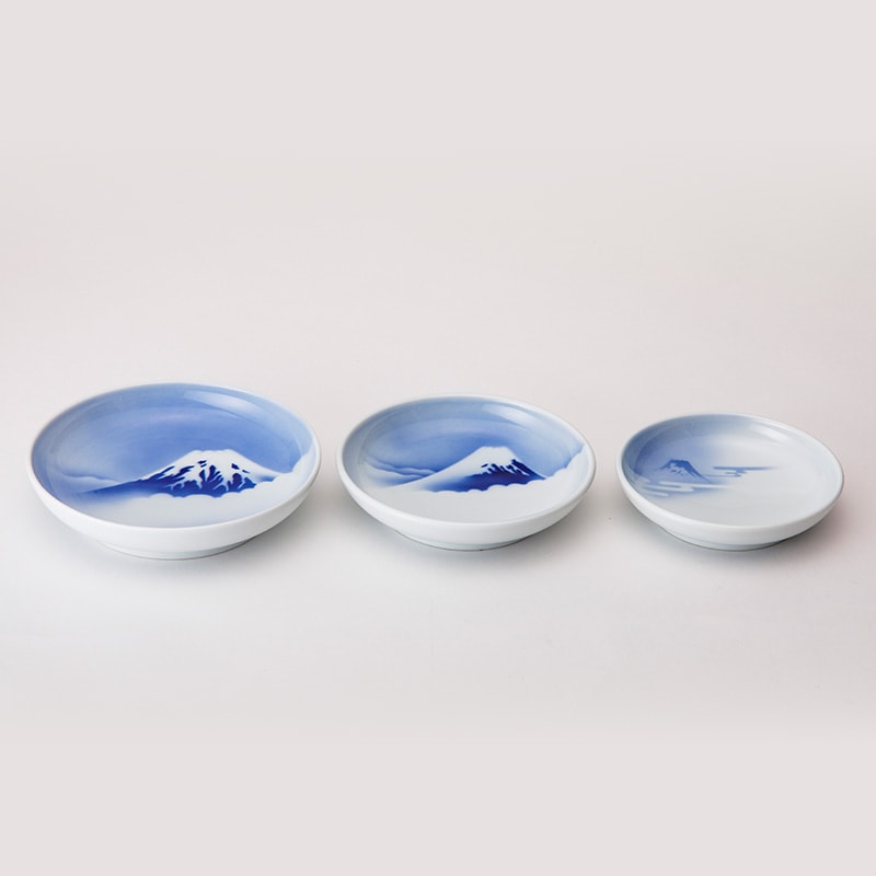 富士三景 祝皿(3枚組) | すべての商品 | 深川製磁オンラインストア