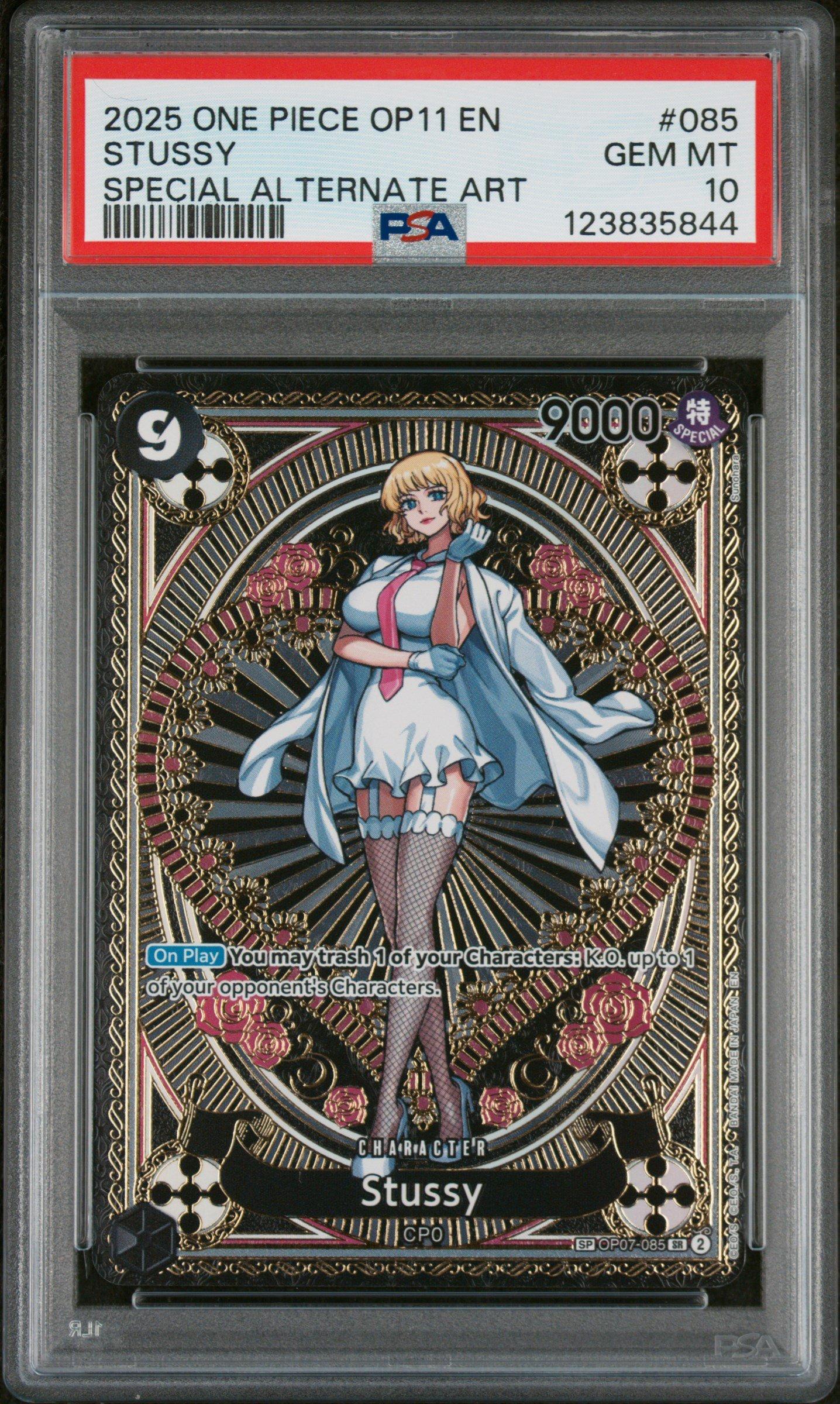 2025 One Piece Op11-a Fist Of Divine Speed 085 Stussy Special