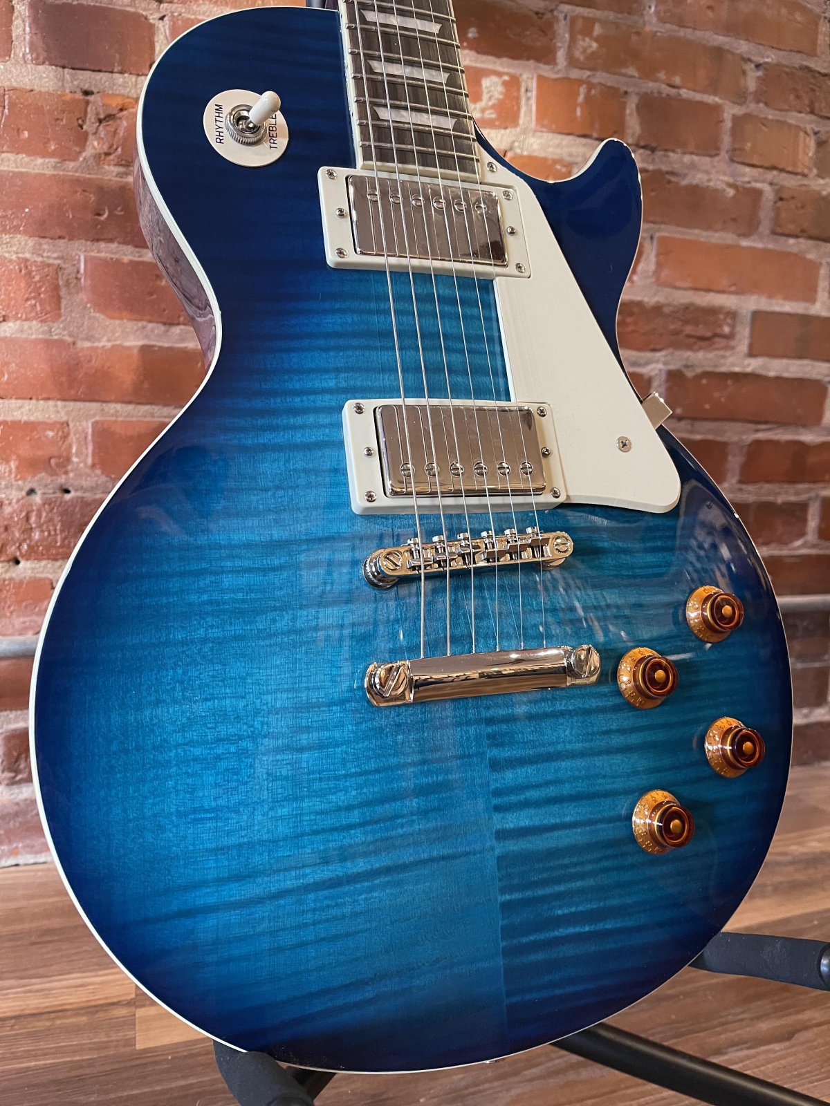 Epiphone 2012 Les Paul Standard Plus Pro Trans Blue