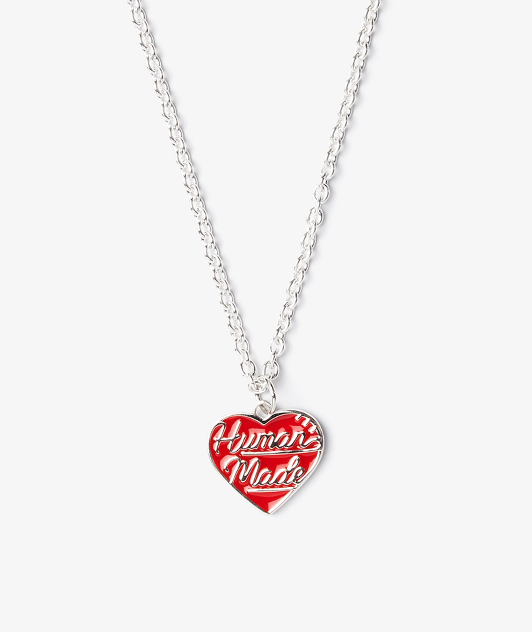 HUMAN MADE Heart Silver Necklace in Red | SVD USA