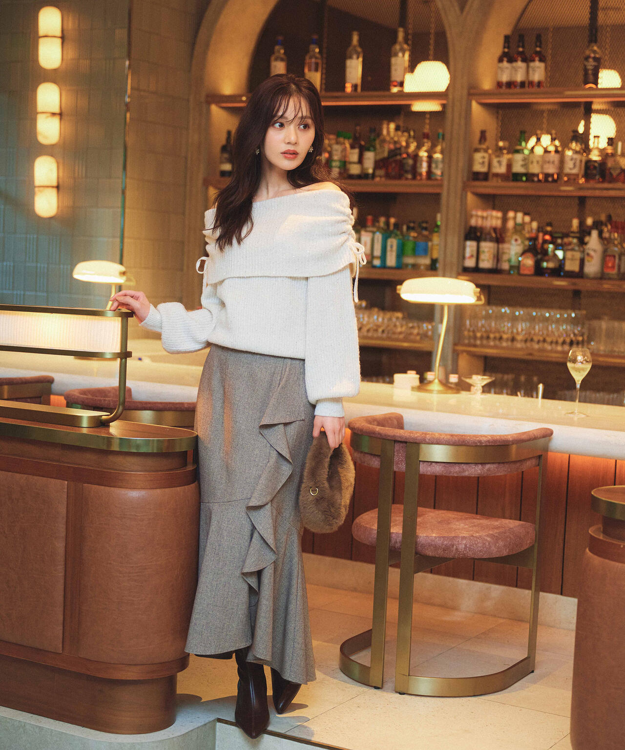 加藤栞さん着用】ラッフルディテールスカート | PROPORTION BODY