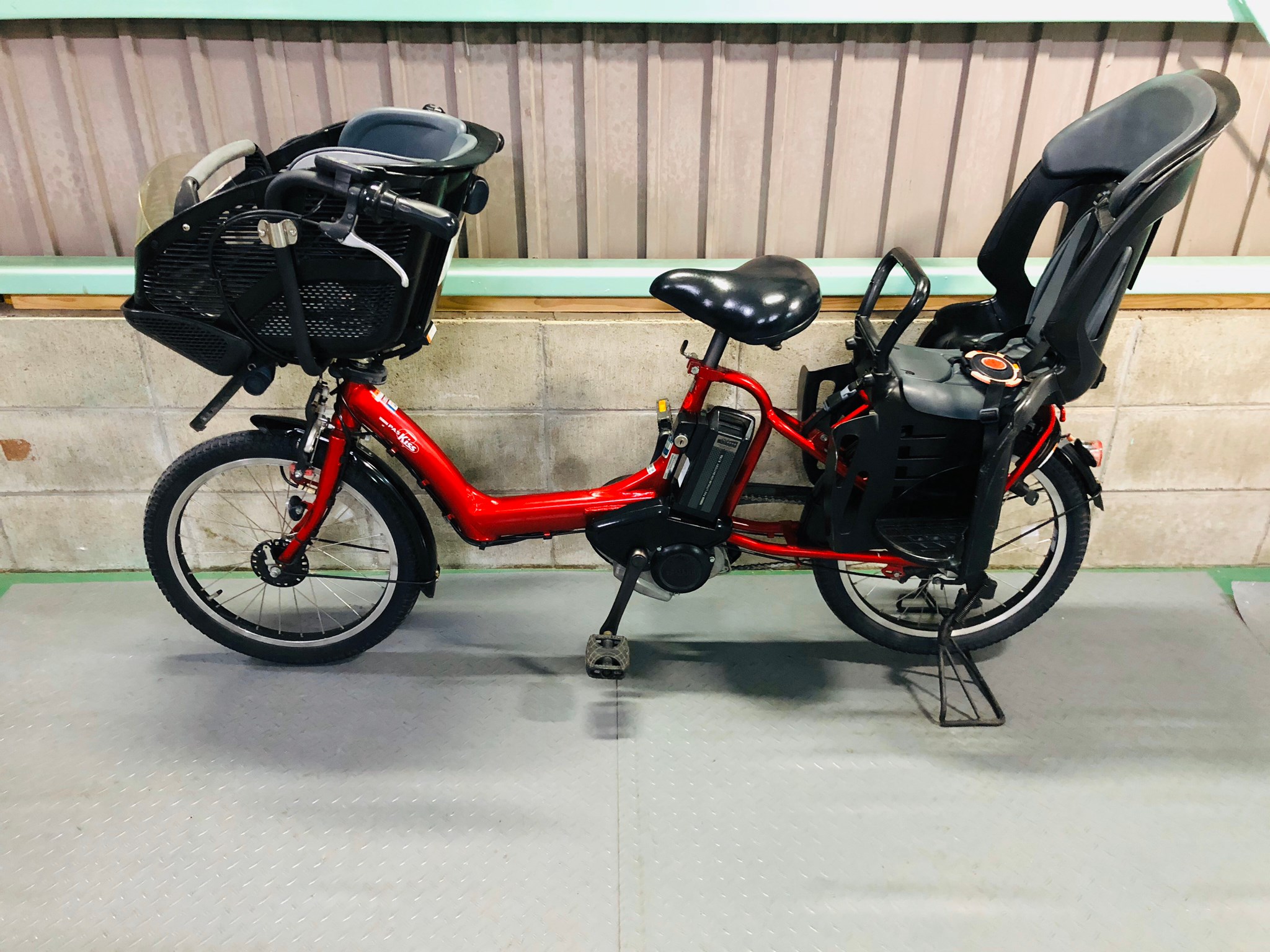 パスキス12AH⭐️人気モデル！ヤマハ子供乗せ電動アシスト自転車Y2684