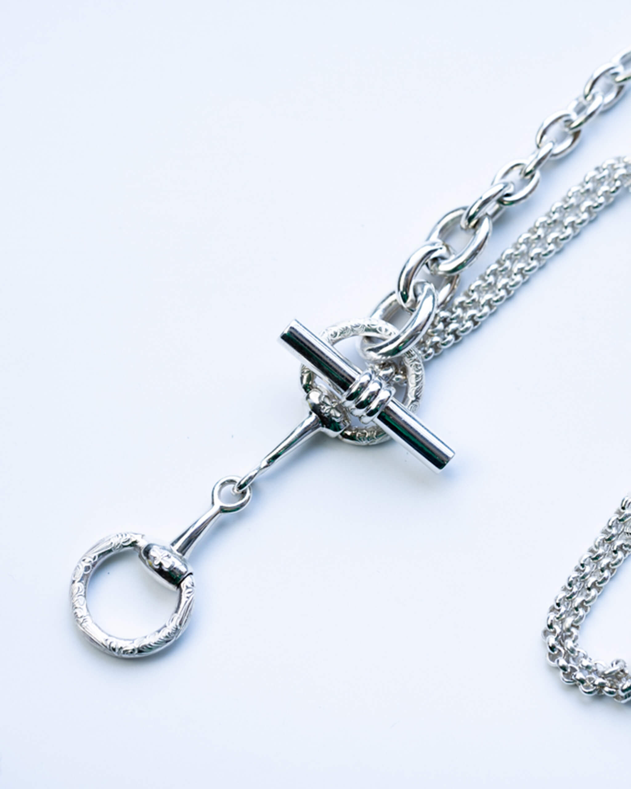 WAKAN SILVER SMITH Horse bit 3way necklace [C-036] -MORLS-