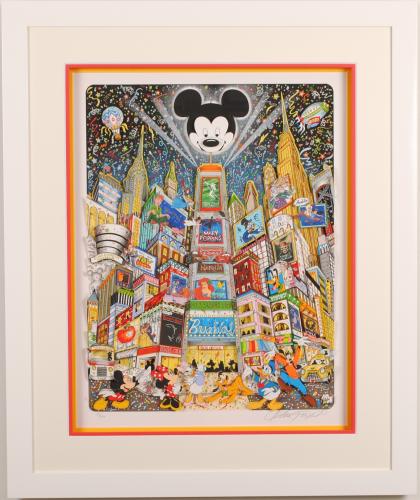 チャールズ・ファジーノのポップアートの絵「ミッキー＆ミニー・イン