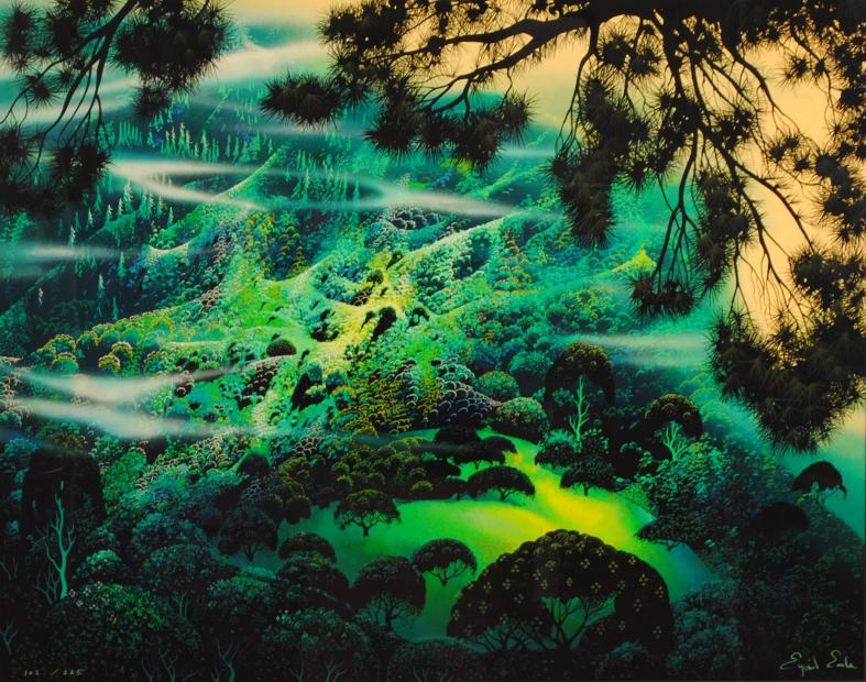 インテリアの絵画をシルクスクリーンの版画で制作したアイベン・ロール