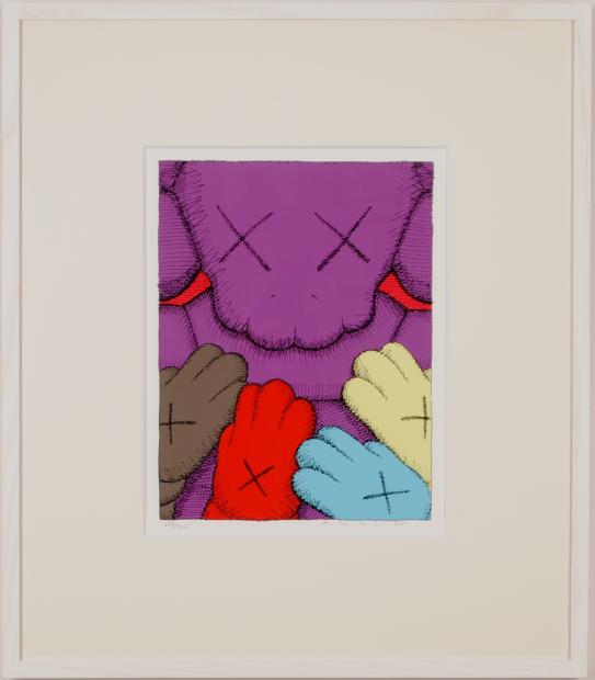 現代アートの絵をシルクスクリーンの版画で制作したカウズの現代アート