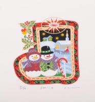 吉村明子がシルクスクリーンの版画で制作した絵を通販で販売