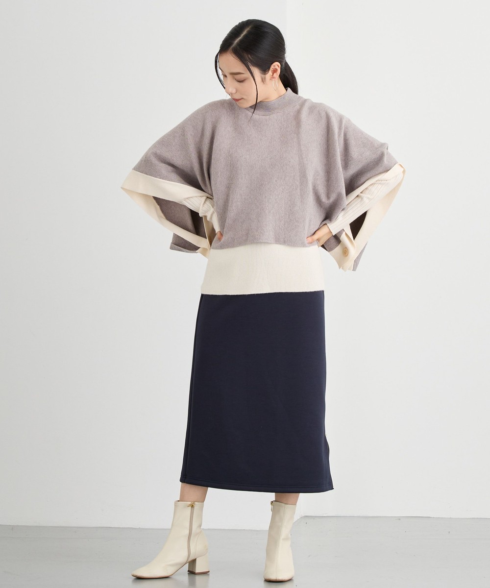 サイドZIPタイトスカート／ダンボールポンチ｜タイトスカート｜ニコル