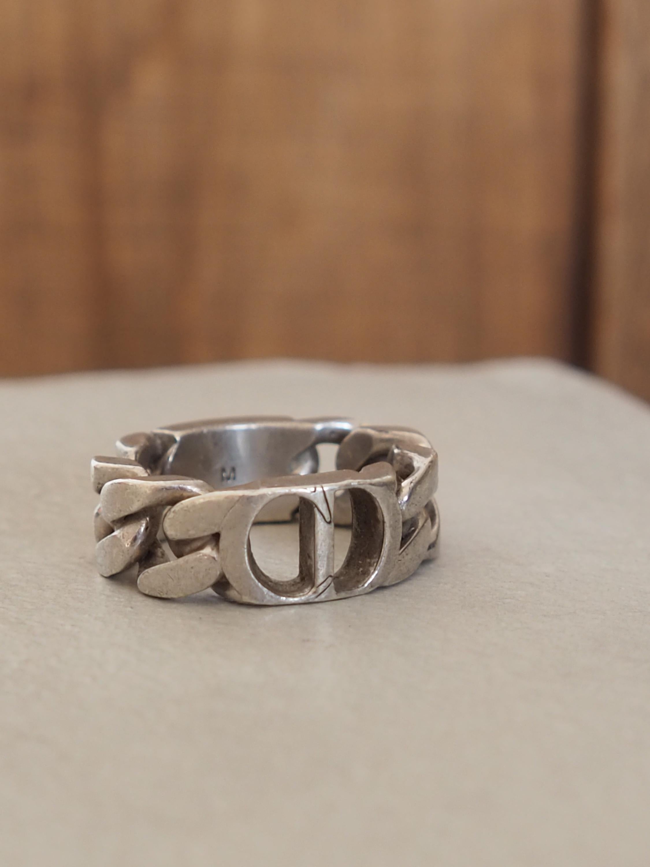 Christian Dior ディオール アイコンチェーン リング 指輪 メンズ ユニ