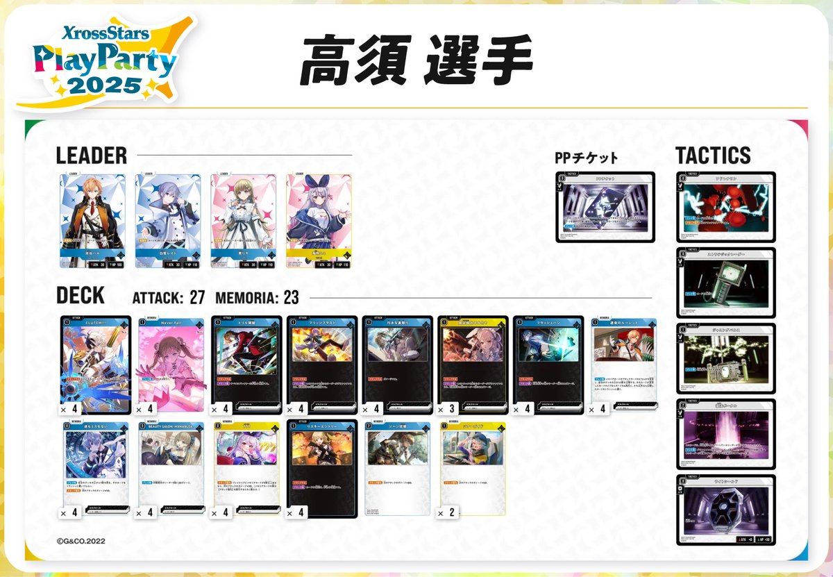 ✨#クロスタプレパ2025 デッキ紹介②✨／ 昨日に続き、『Xross Stars