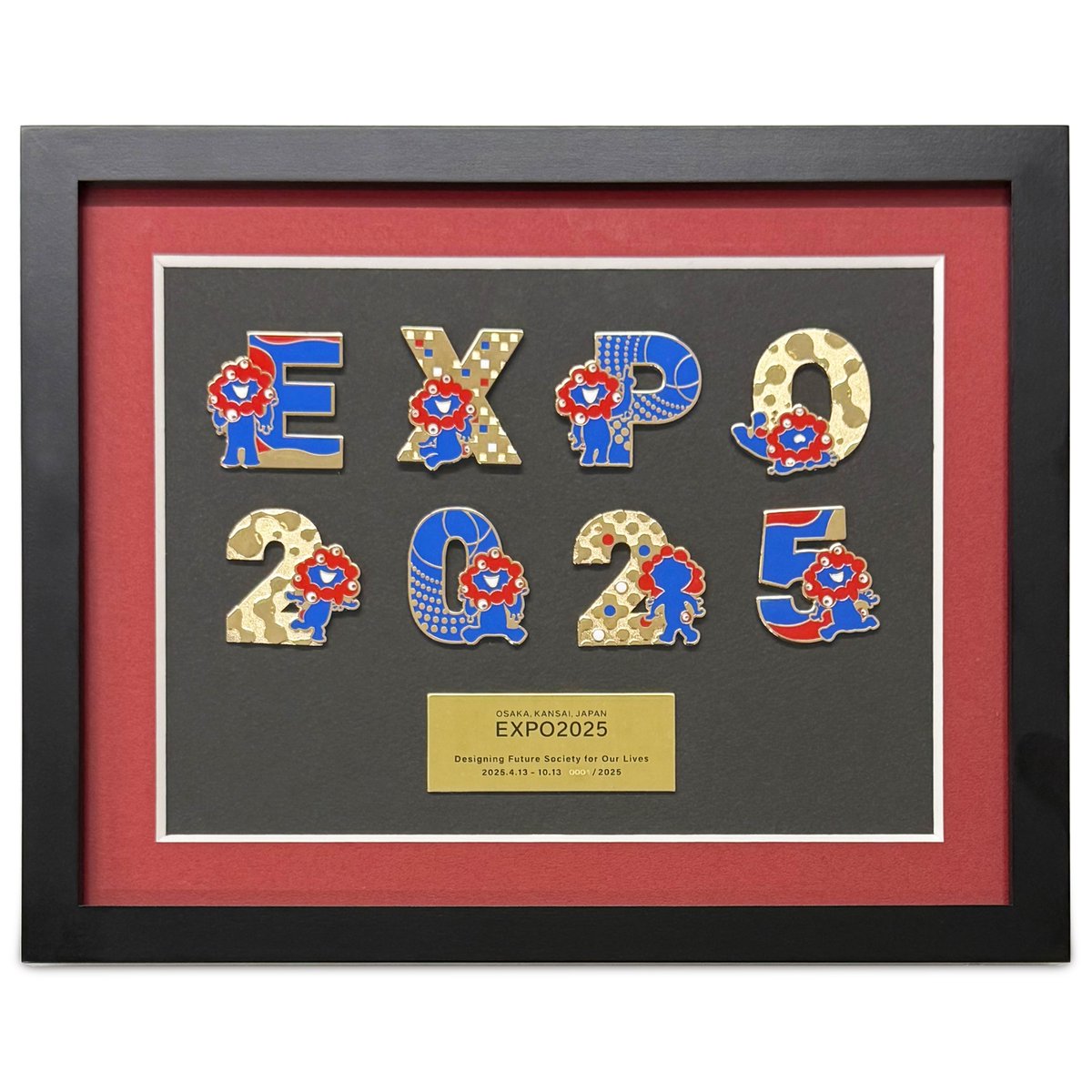 今日のチラ見せ💙❤️ EXPO2025の開催を記念した限定デザイン。 「E・X