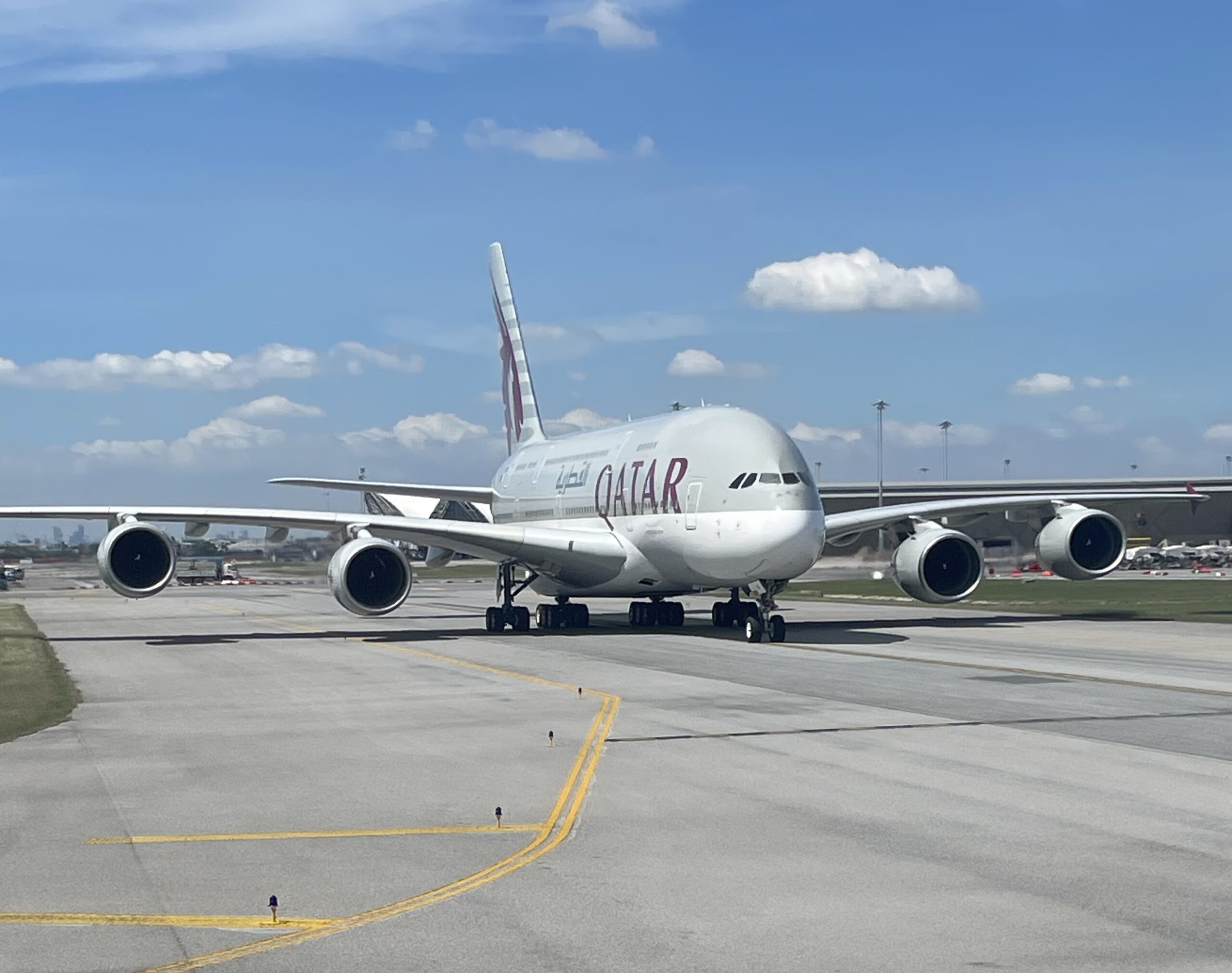 Review - Qatar Airways A380 First Class from Doha to Bangkok