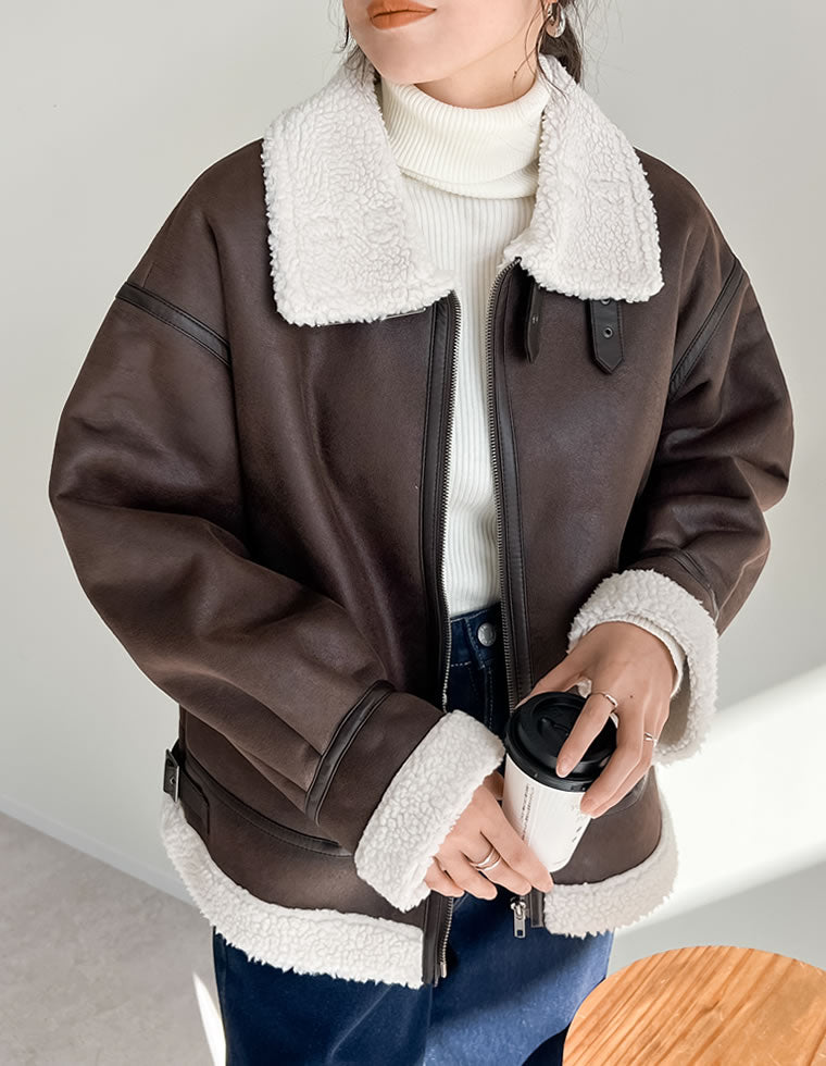 フェイクレザーボンバージャケット - ジャケット/アウター通販 | 人気