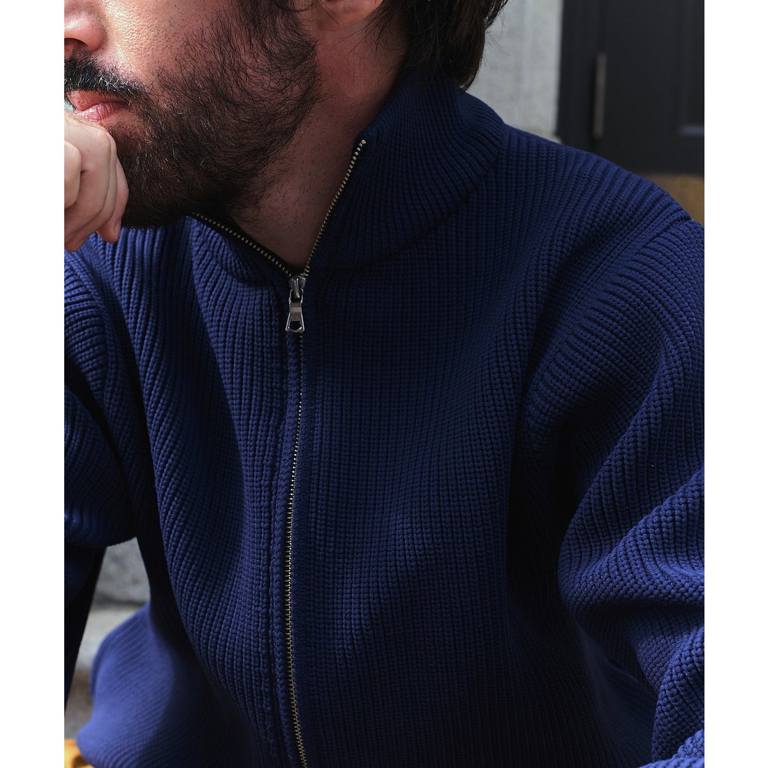 ニュアンス NewAnce Drivers Knit / ドライバーズニット （ネイビー