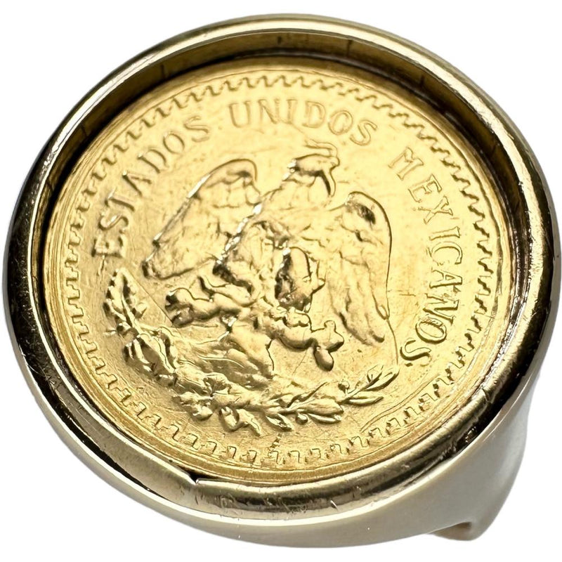 20号 メキシコ2.5ペソ金貨 リング・指輪 K18ゴールド 18金/K21.6