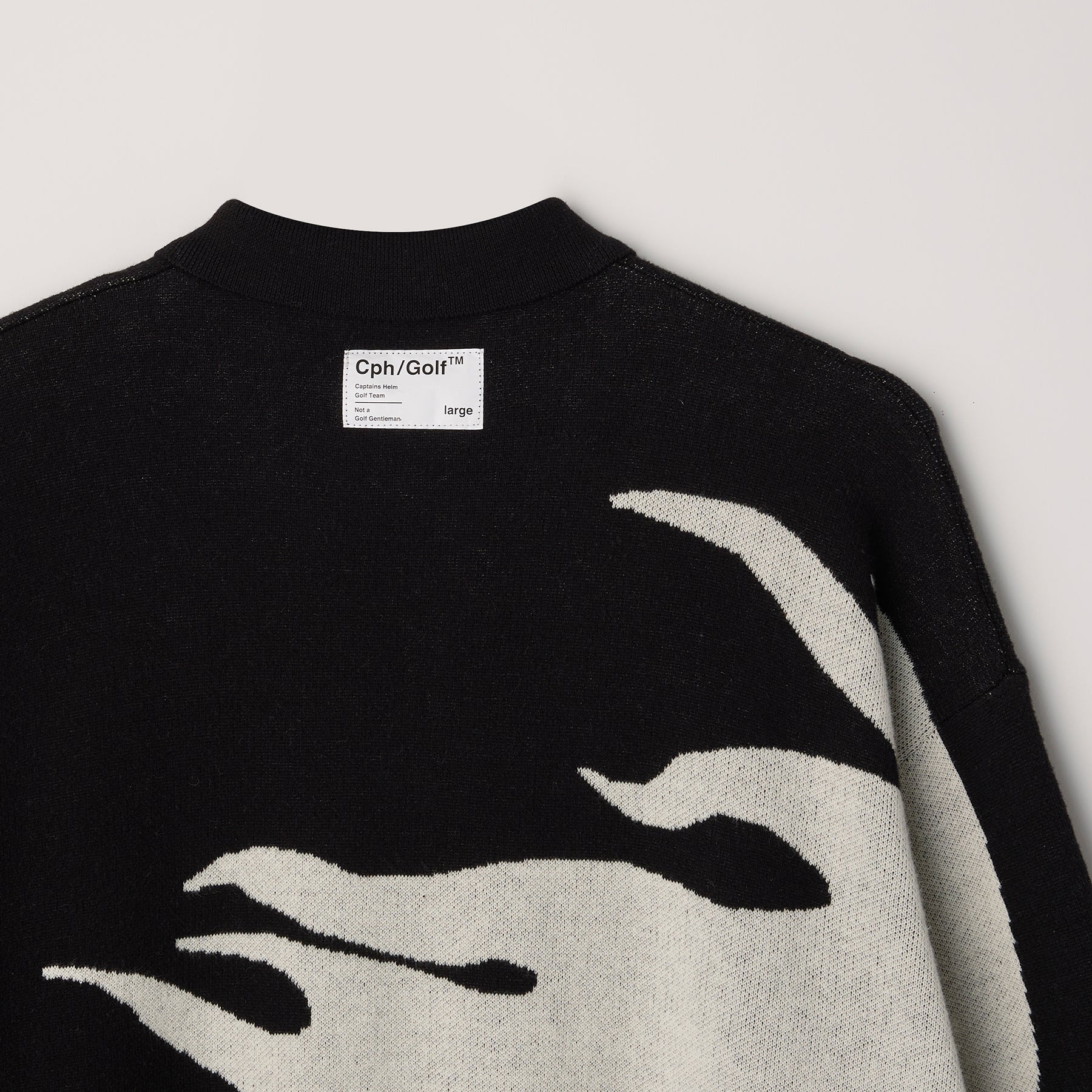 XL 極美 22SS キャプテンズヘルム ゴルフ バイカラー ニット
