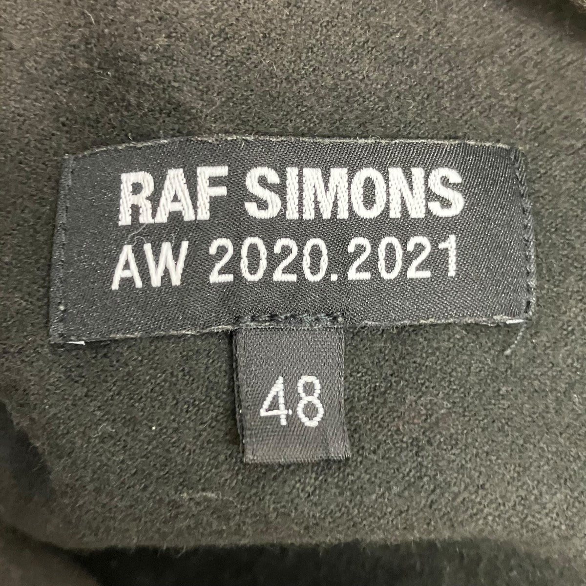 RAF SIMONS(ラフシモンズ) ジップネックカットソー ブラック サイズ 48