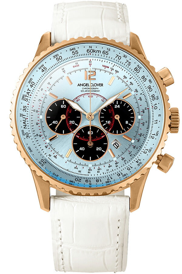 エンジェルクローバー タイムクラフトソーラー クロノグラフ NTS44PBU