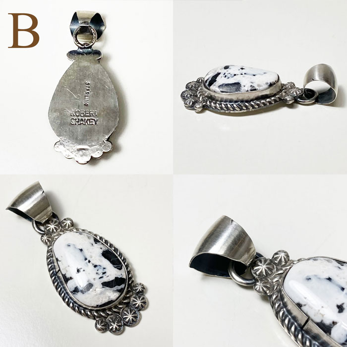 インディアンジュエリー ナバホ ホワイトバッファロー ペンダント