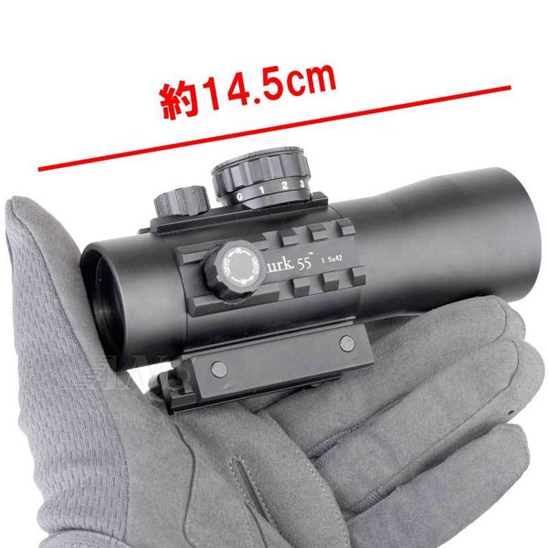 ANS Optical 1.5倍固定 ショートスコープ 1.5x42 Lurk55 キル