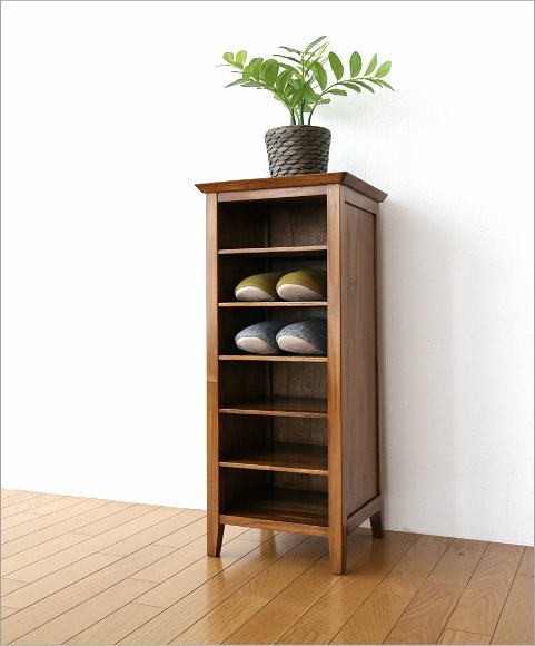 スリッパラック 木製 おしゃれ 6足 無垢 天然木 スリッパ収納棚