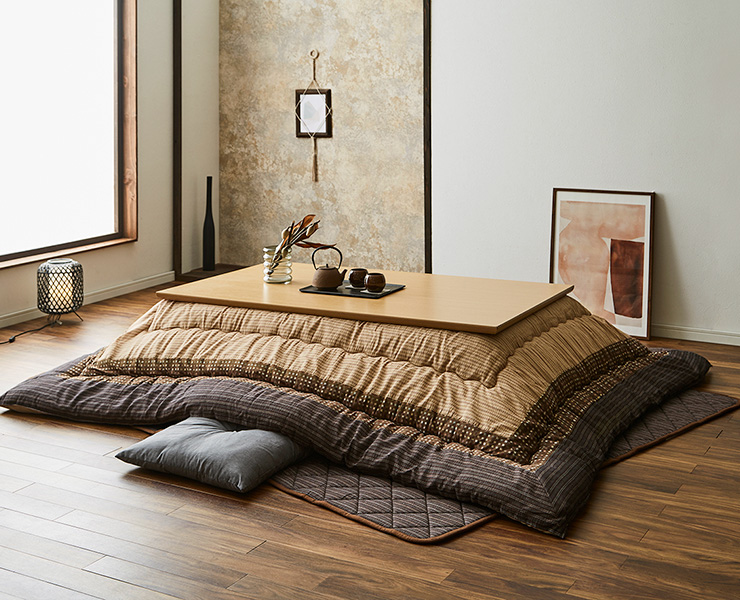 イケヒコ こたつ布団 厚掛け・敷きセット 285cm×205cm 「長方形135