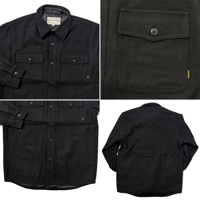 HOUSTON（ヒューストン） メンズ ジャケット メルトンCPOシャツ