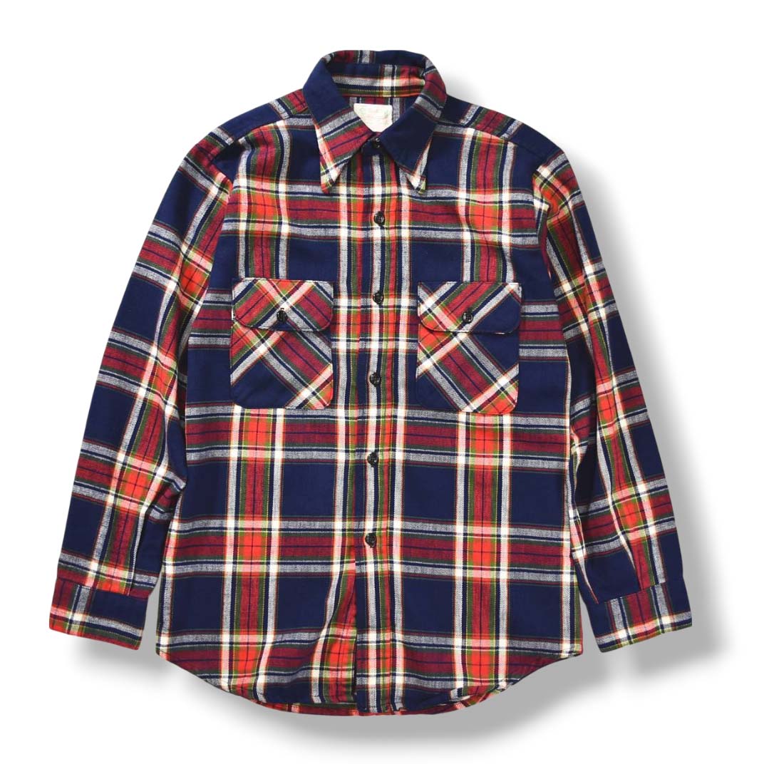 森タグ 60sヴィンテージ USA製 ファイブブラザー FIVEBROTHER チェック